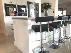 Kitchen Island with Colonial Skirting